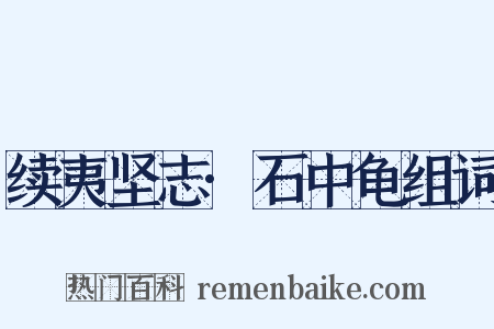 续夷坚志·石中龟组词是什么意思的图片